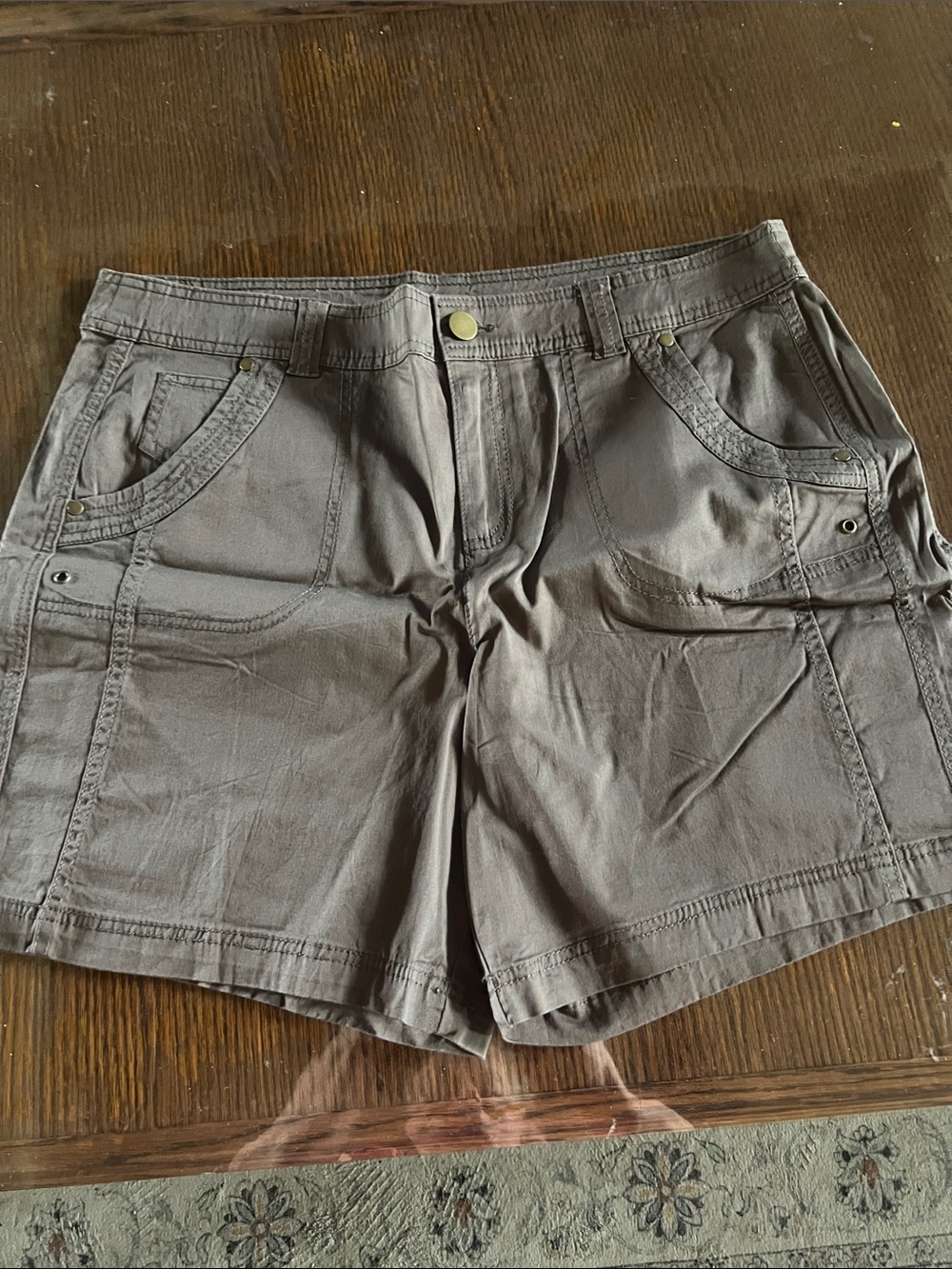 Style & Co Light Brown Utility Cargo Shorts - Women's